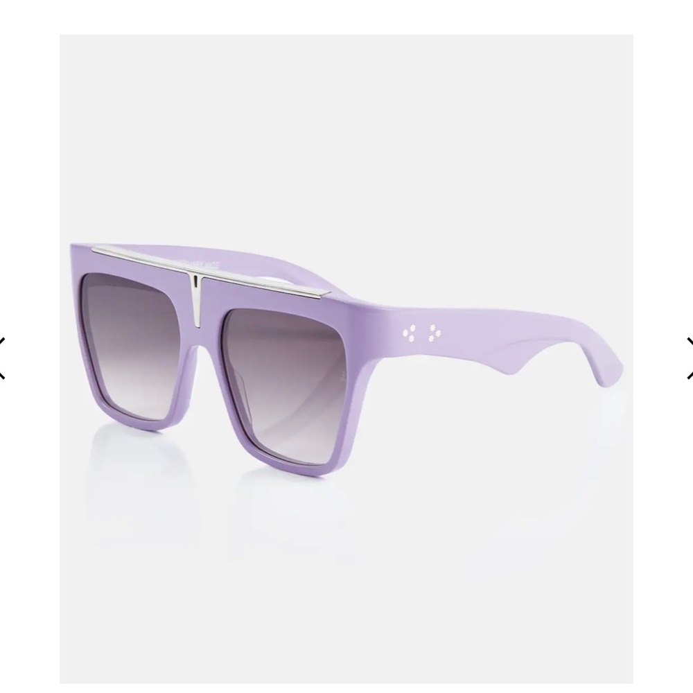 Jacque Marie Mage x Evangelie Smyrniotaki Selini flat brow sunglasses lilac